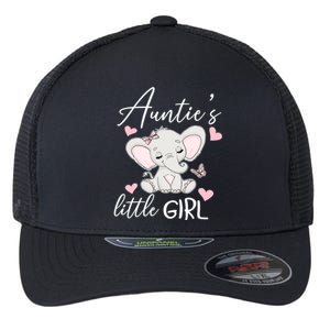 Aunties Little Niece From Aunt To Niece Gift Flexfit Unipanel Trucker Cap