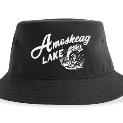 Amoskeag Lake New Hampshire Sustainable Bucket Hat