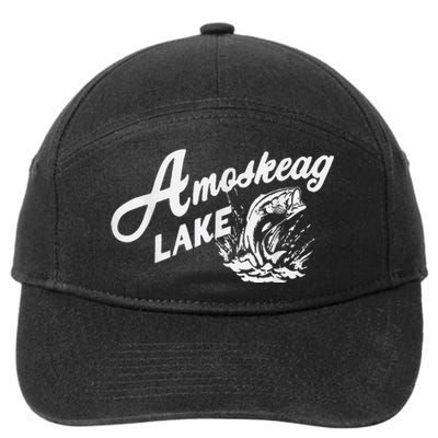 Amoskeag Lake New Hampshire 7-Panel Snapback Hat