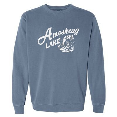 Amoskeag Lake New Hampshire Garment-Dyed Sweatshirt