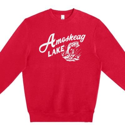 Amoskeag Lake New Hampshire Premium Crewneck Sweatshirt