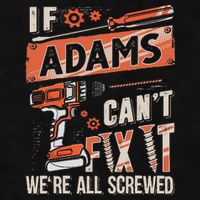 Adams Last Name If Adams CanT Fix It Ladies PosiCharge Tri-Blend Wicking Tank