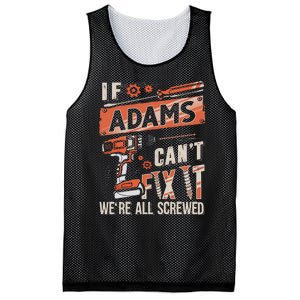 Adams Last Name If Adams CanT Fix It Mesh Reversible Basketball Jersey Tank