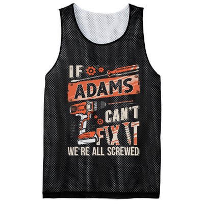 Adams Last Name If Adams CanT Fix It Mesh Reversible Basketball Jersey Tank