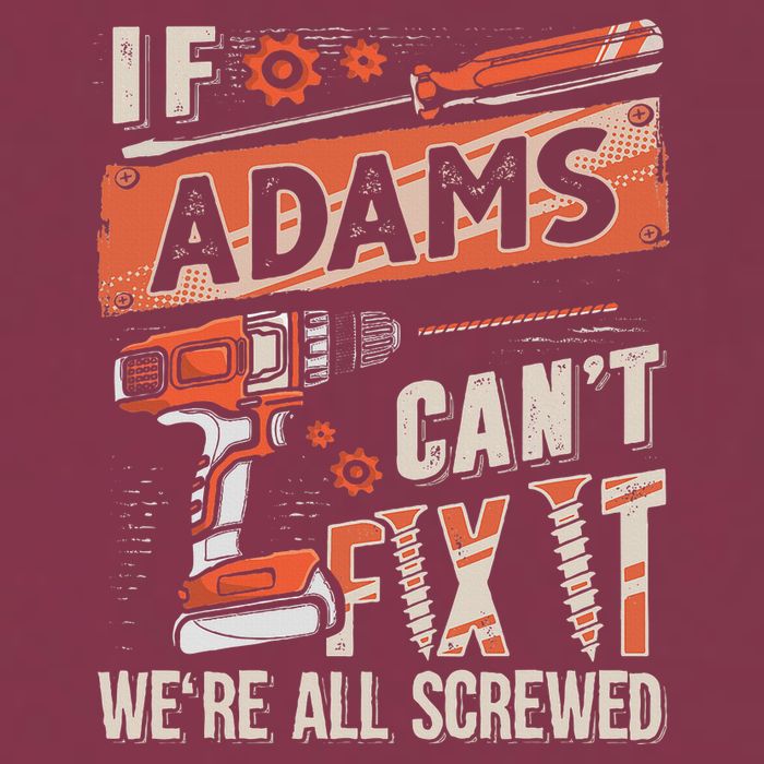 Adams Last Name If Adams CanT Fix It 16oz Travel Tumbler