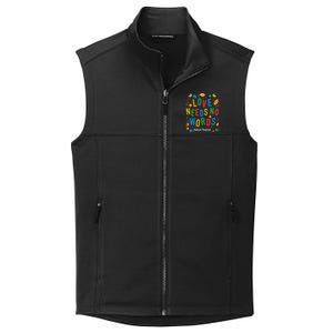 Autism Love Needs No Words Thanksgiving Autism Teacher Gift Collective Smooth Fleece Vest