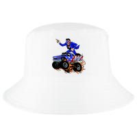 Abraham Liconln On A Monster Truck Cool Comfort Performance Bucket Hat