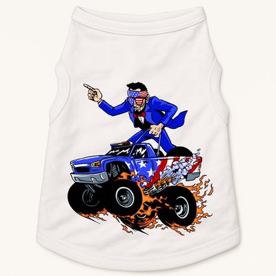 Abraham Liconln On A Monster Truck Doggie Tank