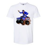 Abraham Liconln On A Monster Truck Softstyle CVC T-Shirt