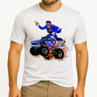 Abraham Liconln On A Monster Truck Cooling Performance Crew T-Shirt