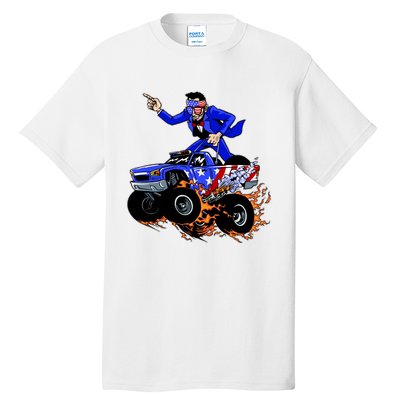 Abraham Liconln On A Monster Truck Tall T-Shirt