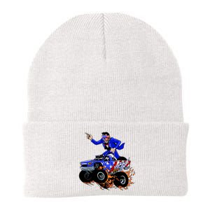 Abraham Liconln On A Monster Truck Knit Cap Winter Beanie