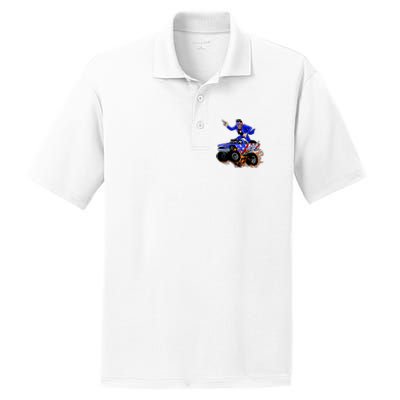 Abraham Liconln On A Monster Truck PosiCharge RacerMesh Polo