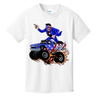 Abraham Liconln On A Monster Truck Kids T-Shirt