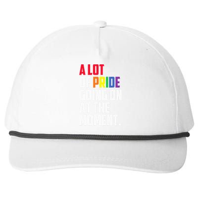 A Lot Of Pride Going On At The Moment Lgbt Pride Month Snapback Five-Panel Rope Hat