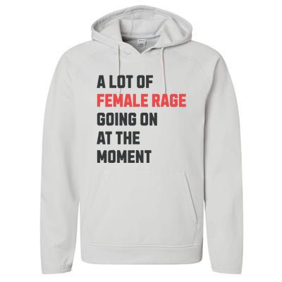 A Lot Of Female Retro Rage Going On At The Moment Performance Fleece Hoodie