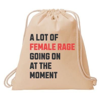 A Lot Of Female Retro Rage Going On At The Moment Drawstring Bag