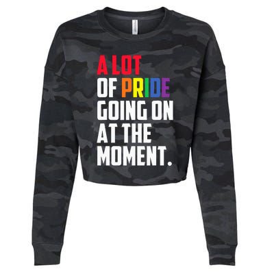 A Lot Of Pride Going On At The Moment Lgbt Cropped Pullover Crew