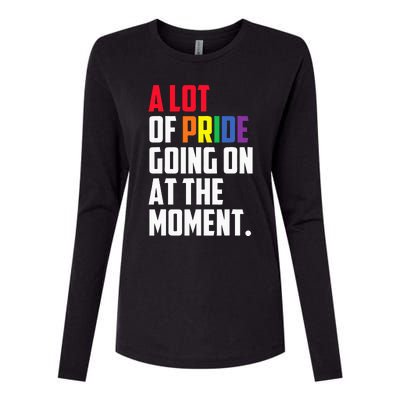 A Lot Of Pride Going On At The Moment Lgbt Womens Cotton Relaxed Long Sleeve T-Shirt