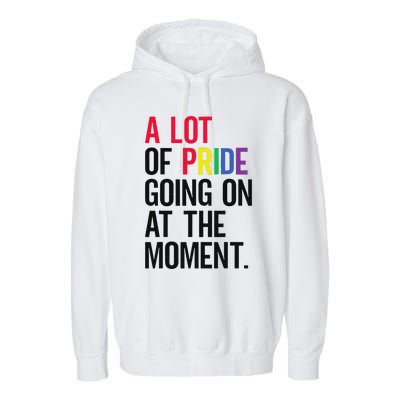 A Lot Of Pride Going On At The Moment Garment-Dyed Fleece Hoodie