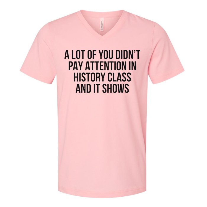 A Lot Of You Didn’T Pay Attention In History Class And It V-Neck T-Shirt