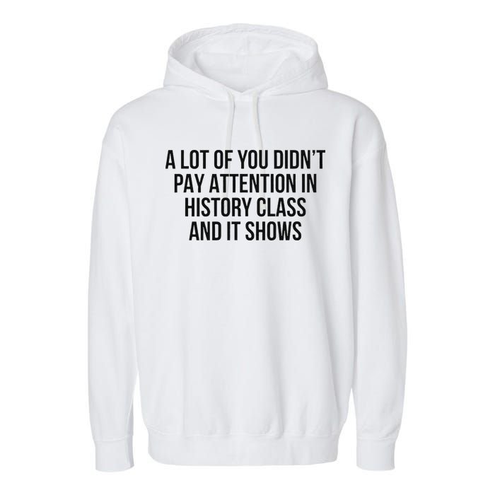A Lot Of You Didn’T Pay Attention In History Class And It Garment-Dyed Fleece Hoodie