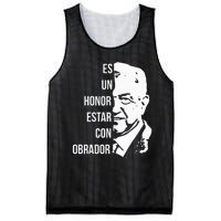 Amlo Lopez Obrador Es Un Honor Estar Con Obrador Mesh Reversible Basketball Jersey Tank