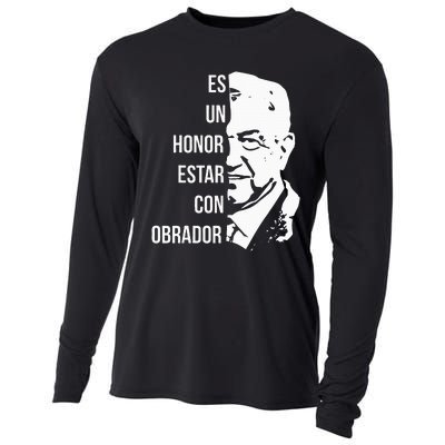 Amlo Lopez Obrador Es Un Honor Estar Con Obrador Cooling Performance Long Sleeve Crew