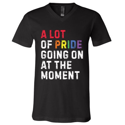 A Lot Of Pride Going On At Moment V-Neck T-Shirt