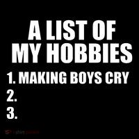 A List Of My Hobbies Making Cry Wool Snapback Cap