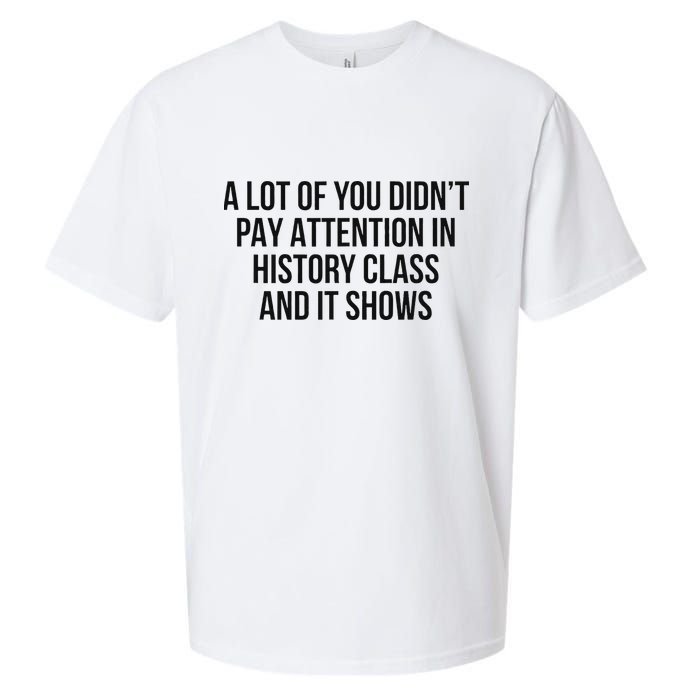 A Lot Of You Didn’T Pay Attention In History Class And It Sueded Cloud Jersey T-Shirt
