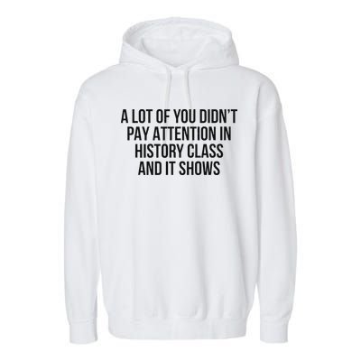 A Lot Of You Didn’T Pay Attention In History Class And It Garment-Dyed Fleece Hoodie