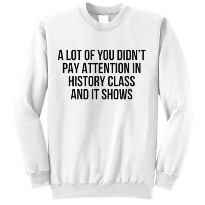 A Lot Of You Didn’T Pay Attention In History Class And It Sweatshirt