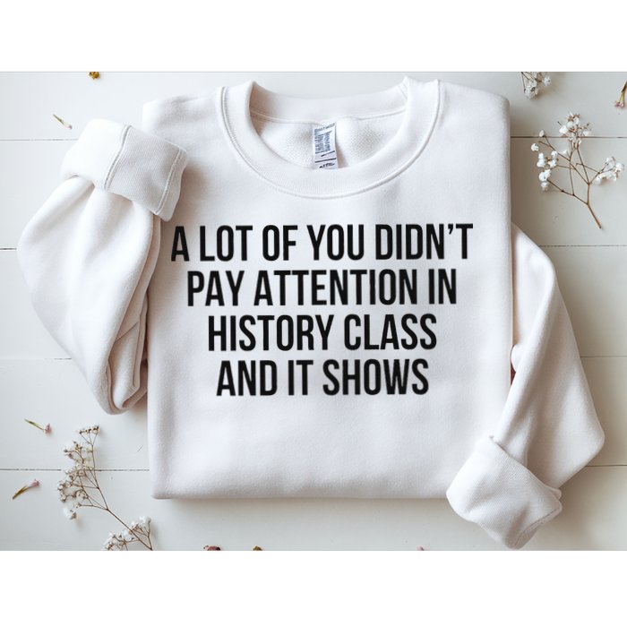 A Lot Of You Didn’T Pay Attention In History Class And It Sweatshirt