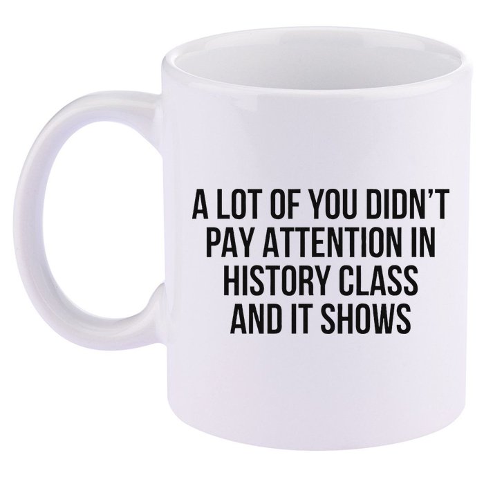 A Lot Of You Didn’T Pay Attention In History Class And It 11oz C Handle Ceramic Mug