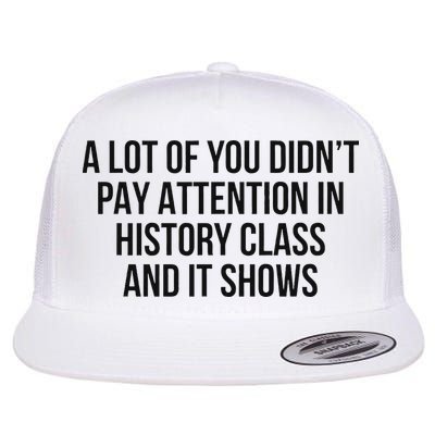A Lot Of You Didn’T Pay Attention In History Class And It Flatbill Hat
