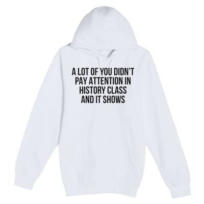 A Lot Of You Didn’T Pay Attention In History Class And It Premium Pullover Hoodie