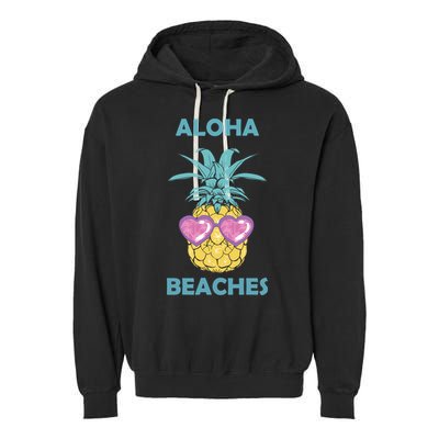 Aloha Beaches Cool Summer Shades Garment-Dyed Fleece Hoodie