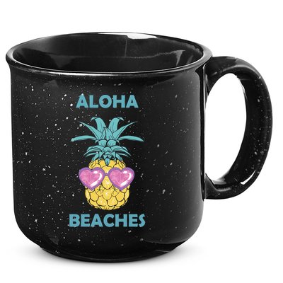 Aloha Beaches Cool Summer Shades 15oz Campfire Ceramic Mug