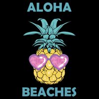 Aloha Beaches Cool Summer Shades Drawstring Bag