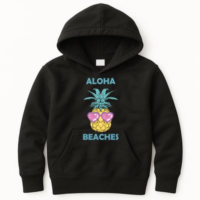 Aloha Beaches Cool Summer Shades Kids Hoodie