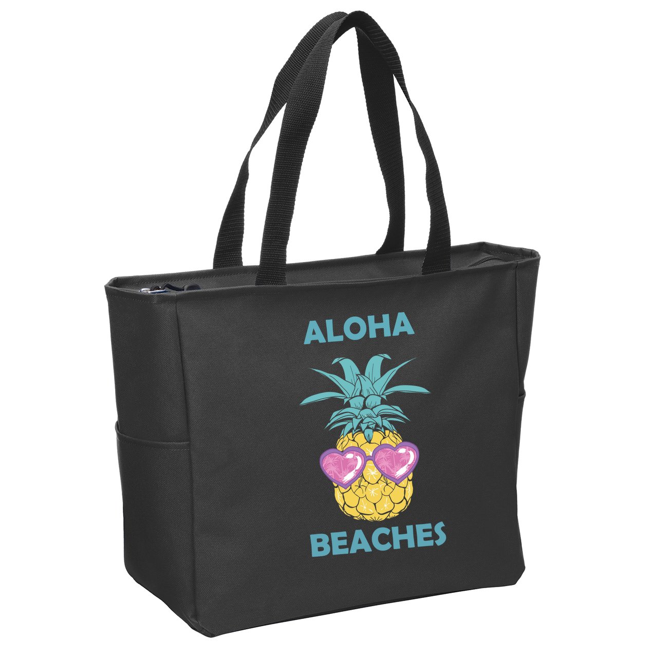 Aloha Beaches Cool Summer Shades Zip Tote Bag
