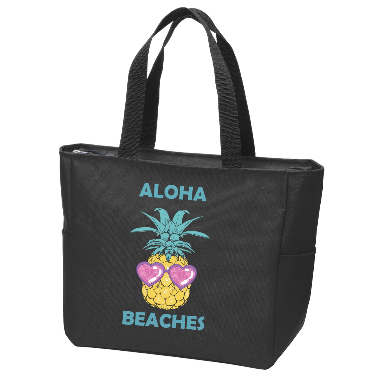 Aloha Beaches Cool Summer Shades Zip Tote Bag