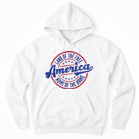 AMERICA LAND OF THE FREE HOME OF THE BRAVE Hoodie