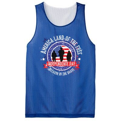 America Land Of The Free Because Of The Brave Novelty Gift Mesh Reversible Basketball Jersey Tank