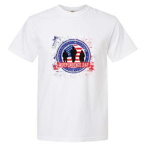 America Land Of The Free Because Of The Brave Novelty Gift Garment-Dyed Heavyweight T-Shirt