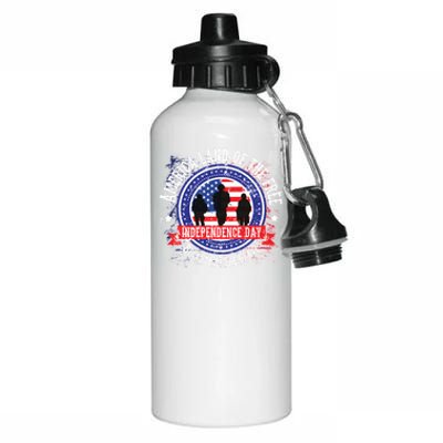 America Land Of The Free Because Of The Brave Novelty Cool Gift Aluminum Water Bottle 