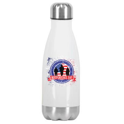 America Land Of The Free Because Of The Brave Novelty Cool Gift Stainless Steel Insulated Water Bottle