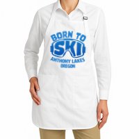 Anthony Lakes Oregon Nc Born To Ski Souvenir Apron
