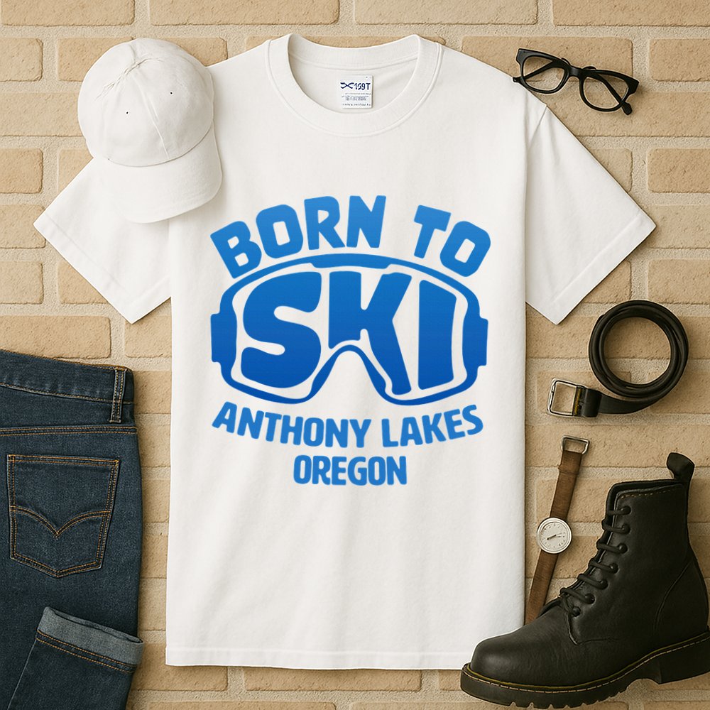 Anthony Lakes Oregon Nc Born To Ski Souvenir Tall T-Shirt